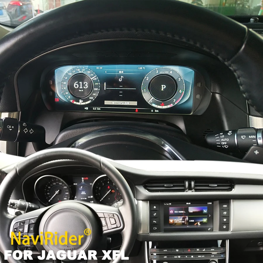 Tachometer Odometer LCD Dashboard Panel For Jaguar XFL 2016-2019 Cluster Instrument GPS Speedometer Carplay Virtual Cockpit