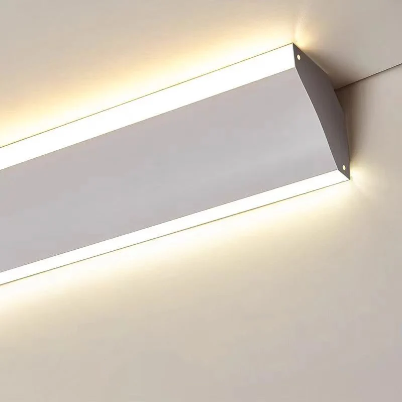 

LED Aluminium Profile Top Corner Ceiling Surface Mounted Wall Decoration Home Indoor Gypsum Linear Light Hard Bar Light Lamps