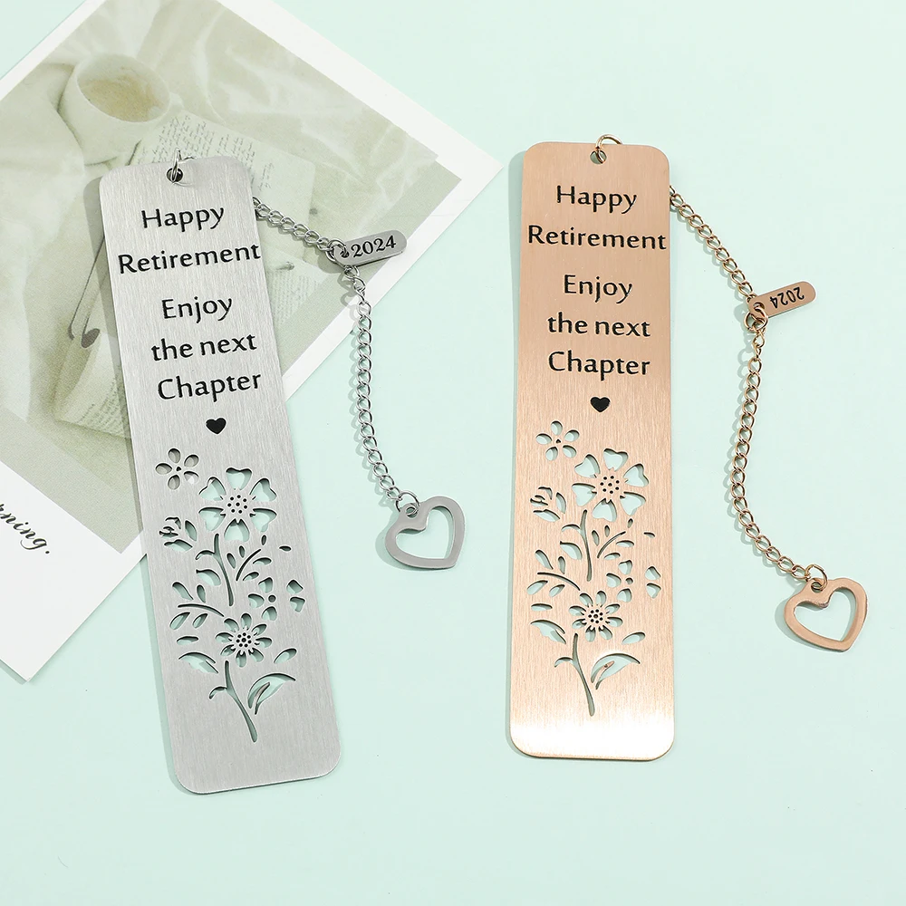 1pcs metal hollow flower stainless steel bookmark, durable metal bookmark, ideal birthday gift for book lovers, christmas gift