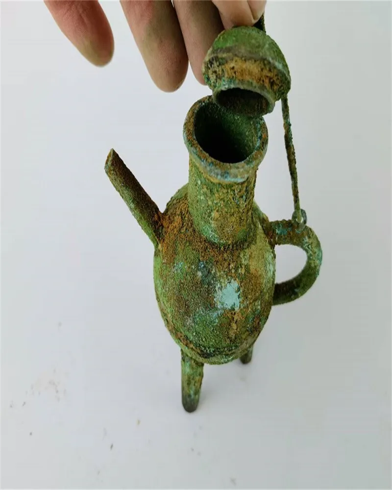 Chinese Copper Come From FOLK Collection,Old Bronze flagon Be unearthed Utensils