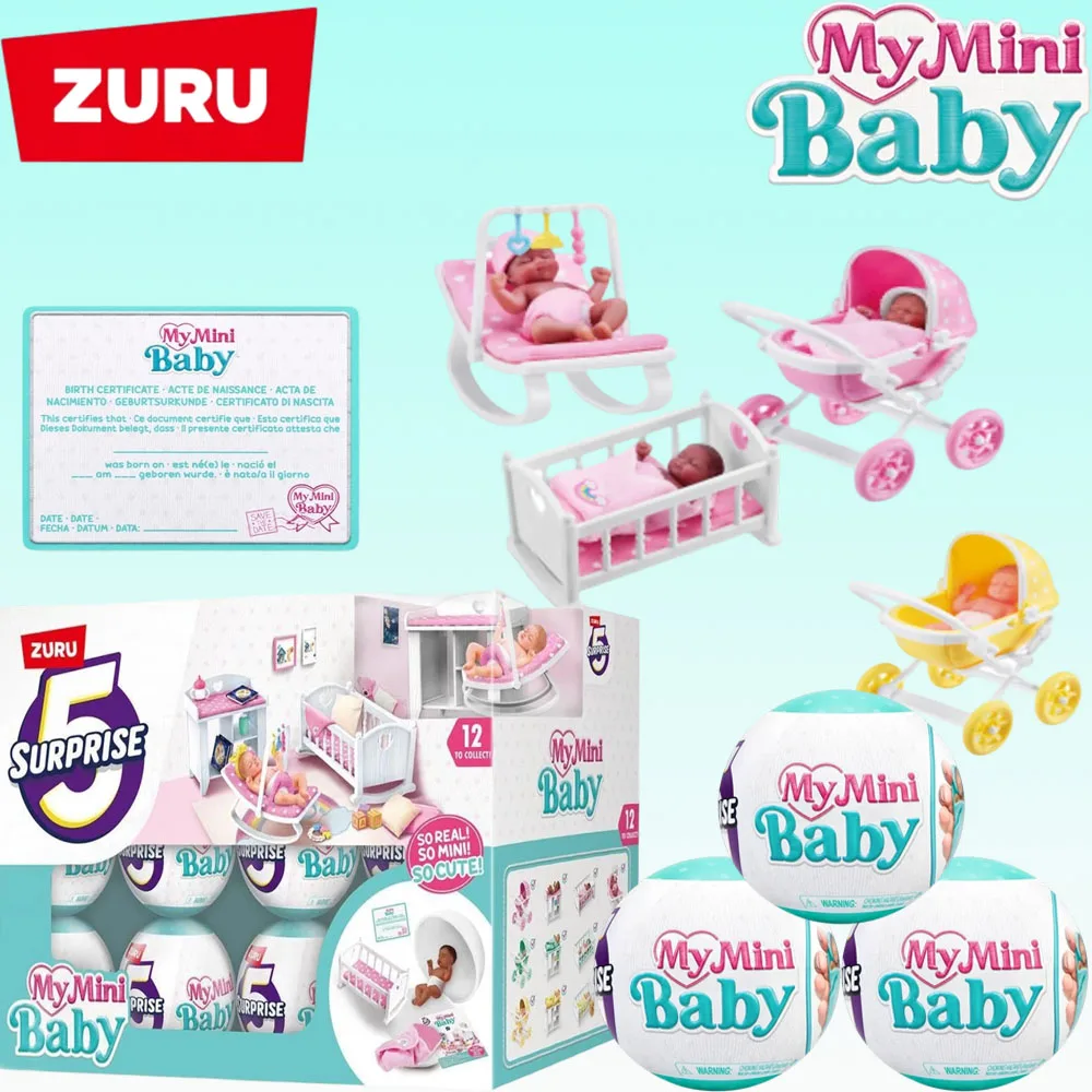 Muñeca realista Reborn suave, mi Mini bebé Reborn de silicona sorpresa, bebés de plástico de silicona, Mini marcas sorpresa Zuru, juguete para regalo