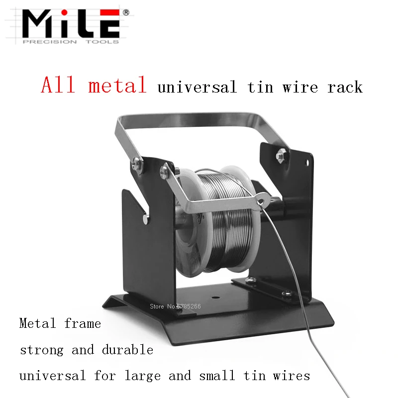 

Цельнометаллическая универсальная подставка для паяльной проволоки MILE, держатель из оловянной проволоки, паяльная станция BGA, инструменты для пайки