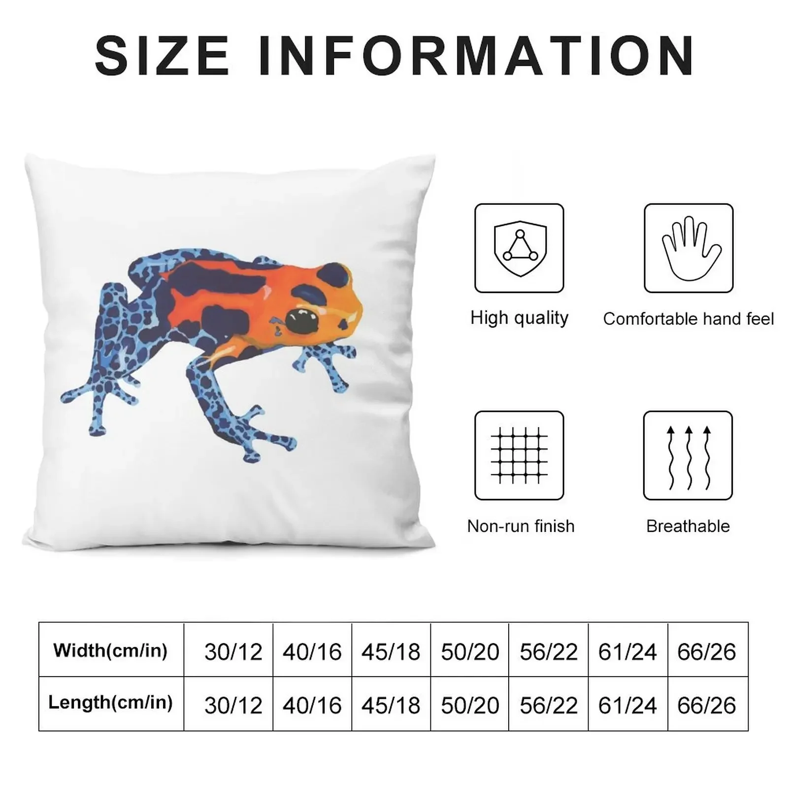 FROG - COLORFUL FROG - POISON FROG - Watercolor Painting Throw Pillow autumn decoration Pillow Cases Decorative Cushion pillow