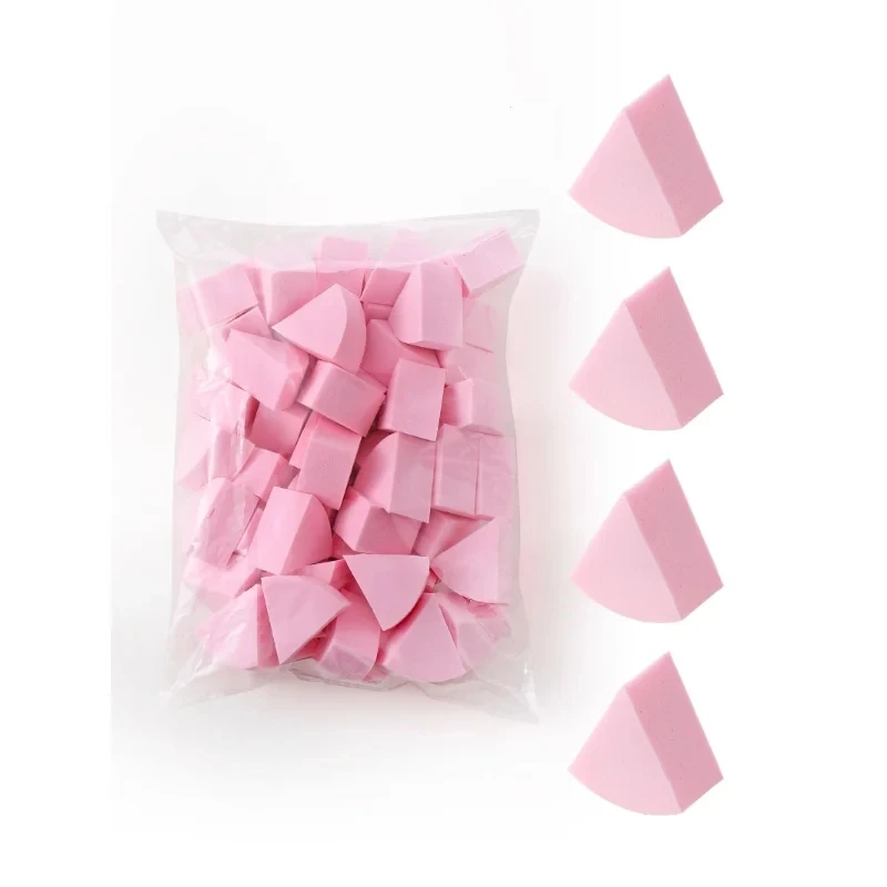 50PCS Fan Shaped Makeup Puff Makeup Sponge,Suitable for Powder Concealer, makeup applicator Powder Puff Beauty tools