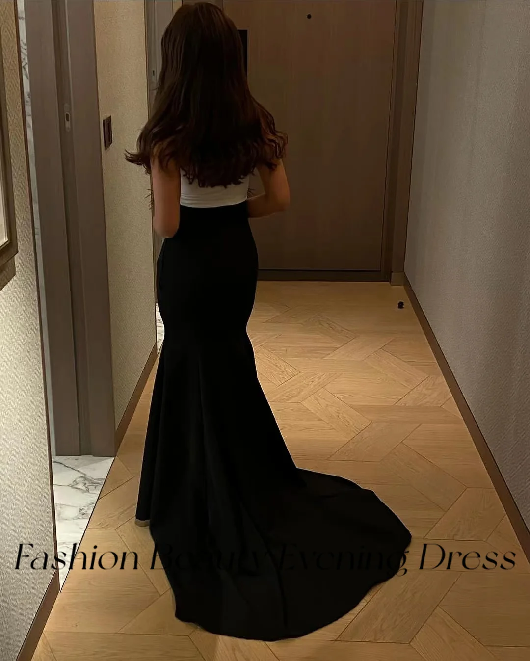 Fashion Beauty Black Evening Dresses Crystal Beads Spaghetti Sweep-Train Formal Party Dress For Women 2024 вечернее платье