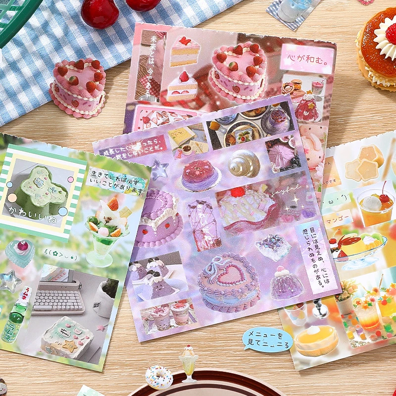 Mr. Paper,Japanese cuisine themed baking dessert stickers,scrapbook notebooks phone cases diaries decorative stationery stickers