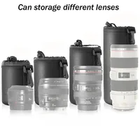 Waterproof Camera Lens Bag Drawstring Bag For Canon For Sony For Nikon DSLR Camera Lens Accessories Case with Hook