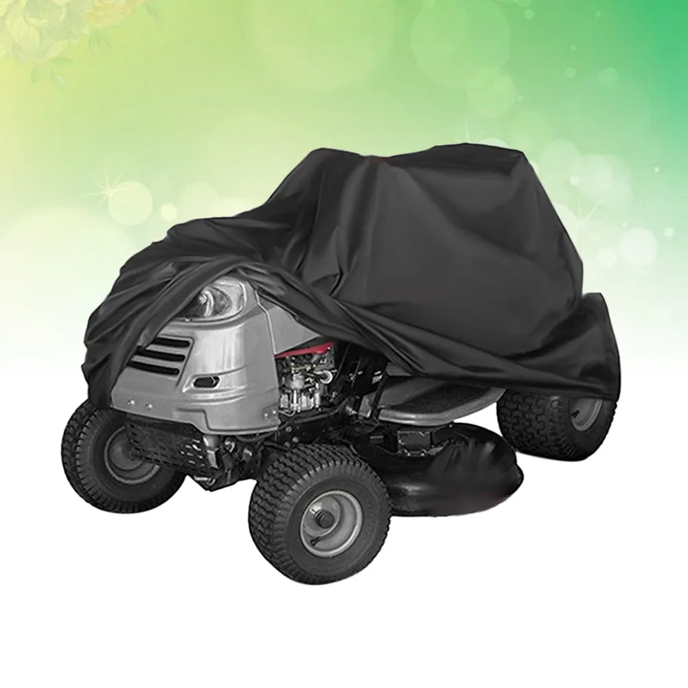 

Grass Machine Cover 182X111X116Cm Black Waterproof Uv Proof Wind Rain Sun Outdoor Protection For Lawnmower With Lock Hole