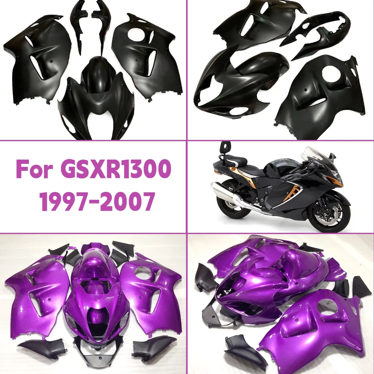 

Комплект обтекателей 1997-2007 GSX1300R, полностью высококачественные обтекатели для мотоциклов, АБС-пластик для Suzuki GSX 1300R 97-07