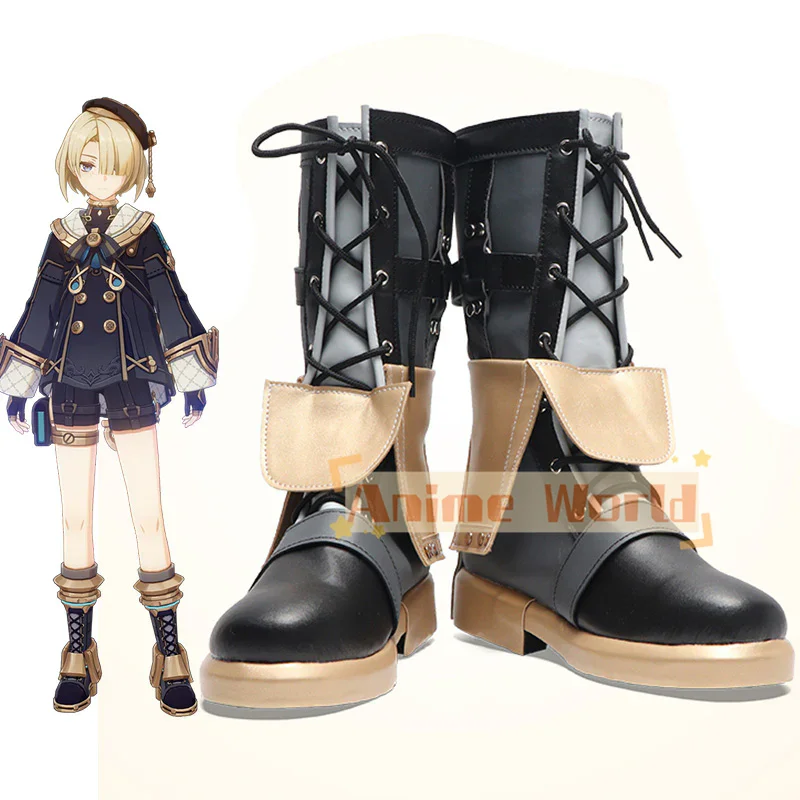 

Genshin Impact Freminet Shoes Cosplay Boots Halloween Carnival Boots Custom Made