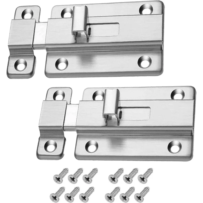 Trava autoelástica de aço inoxidável, 2/3/4 polegadas, dobradiças de armário, parafuso de segurança, trava antifurto, mola, ferragens de móveis