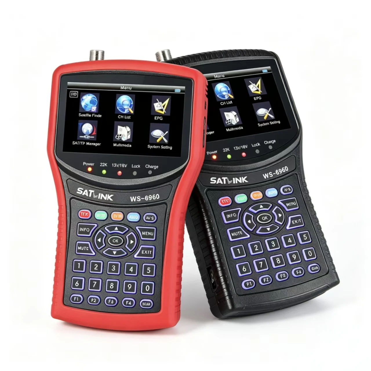 Original New Satlink WS‑6960 HD Satellite Finder Meter DVB‑S DVB‑S2 Support WS6960 Digital Satellite Signal Detector