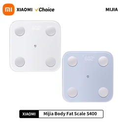 Xiaomi Body Fat Scale S400 Bluetooth 5.0 Weight Scale Smart Home Body Composition 150KG BMR Test Heart Rate Hidden LED Display