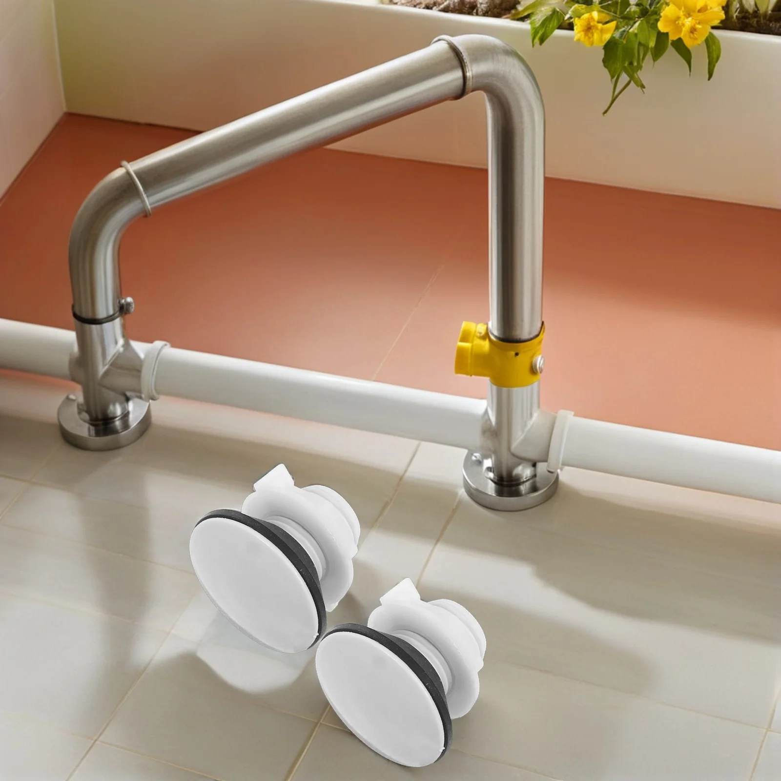 

2Pcs Professional Quality Toilet Tank Plug Airtight Durable for Various Water Containers Toilet Tank Plug Water Tower Connector