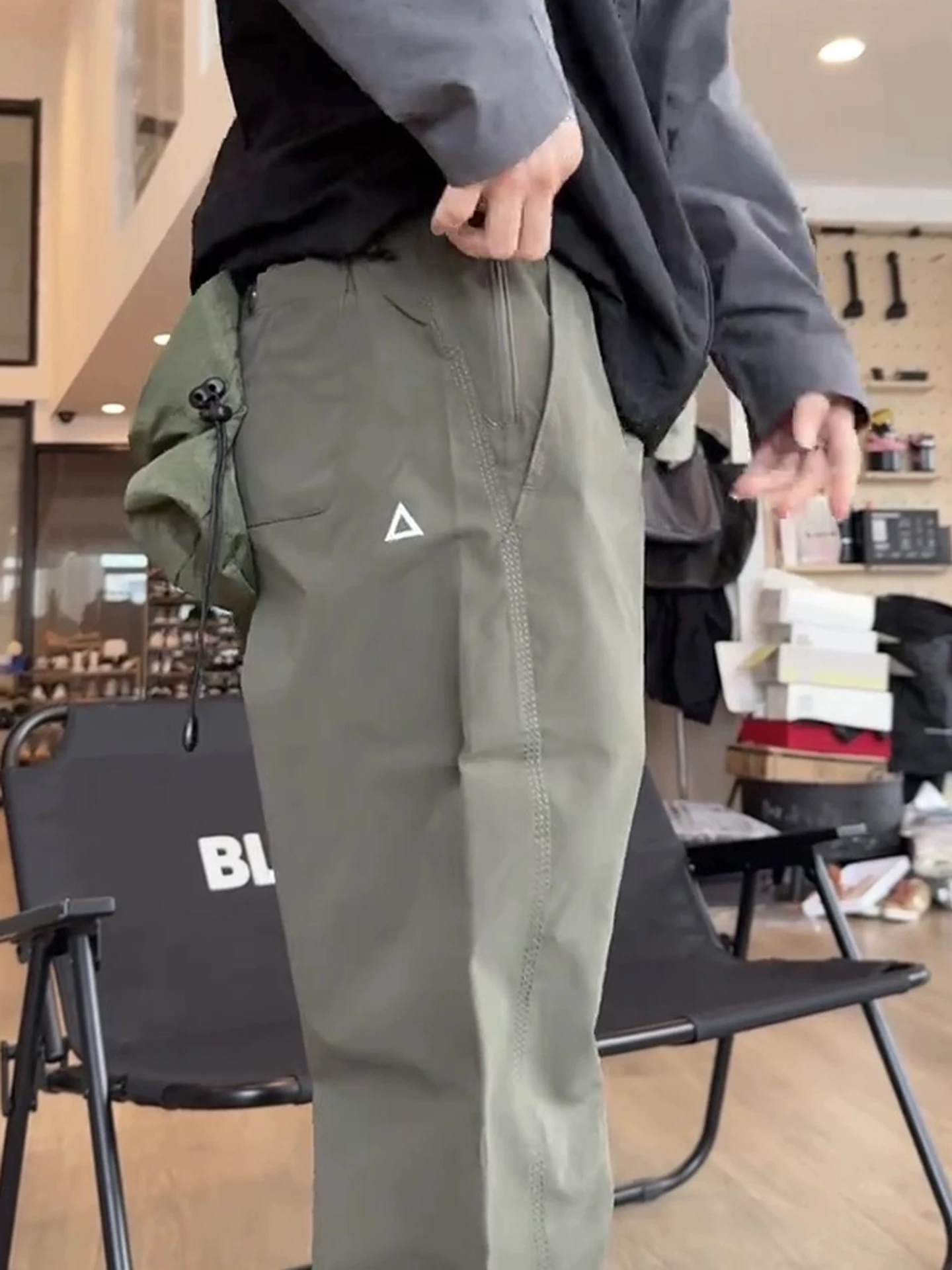 

Military Green Mark Men's Workwear Pants Autumn American Style Micro Cone Climbing Pants Waterproof Outdoor Hiking M...