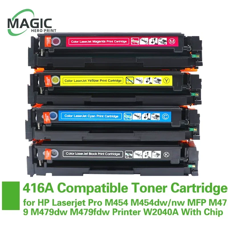 416A Compatible Toner Cartridge for HP 416A for HP Laserjet Pro M454 M454dw/nw MFP M479 M479dw M479fdw Printer W2040A With Chip