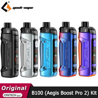 Original GeekVape B100 Kit Aegis Boost Pro 2 100W Vape with 4.5ml Pod Cartridge Fit P Coil Electronic Cigarette 18650 Vaporizer
