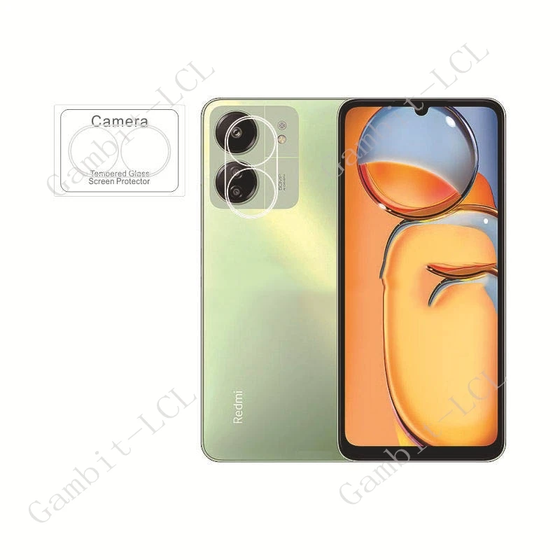 3D Integral Camera Lens For Xiaomi Redmi 13C 4G Tempered Glass ON Redmi13C Poco C65 PocoC65  Back Screen Protector Cover Film