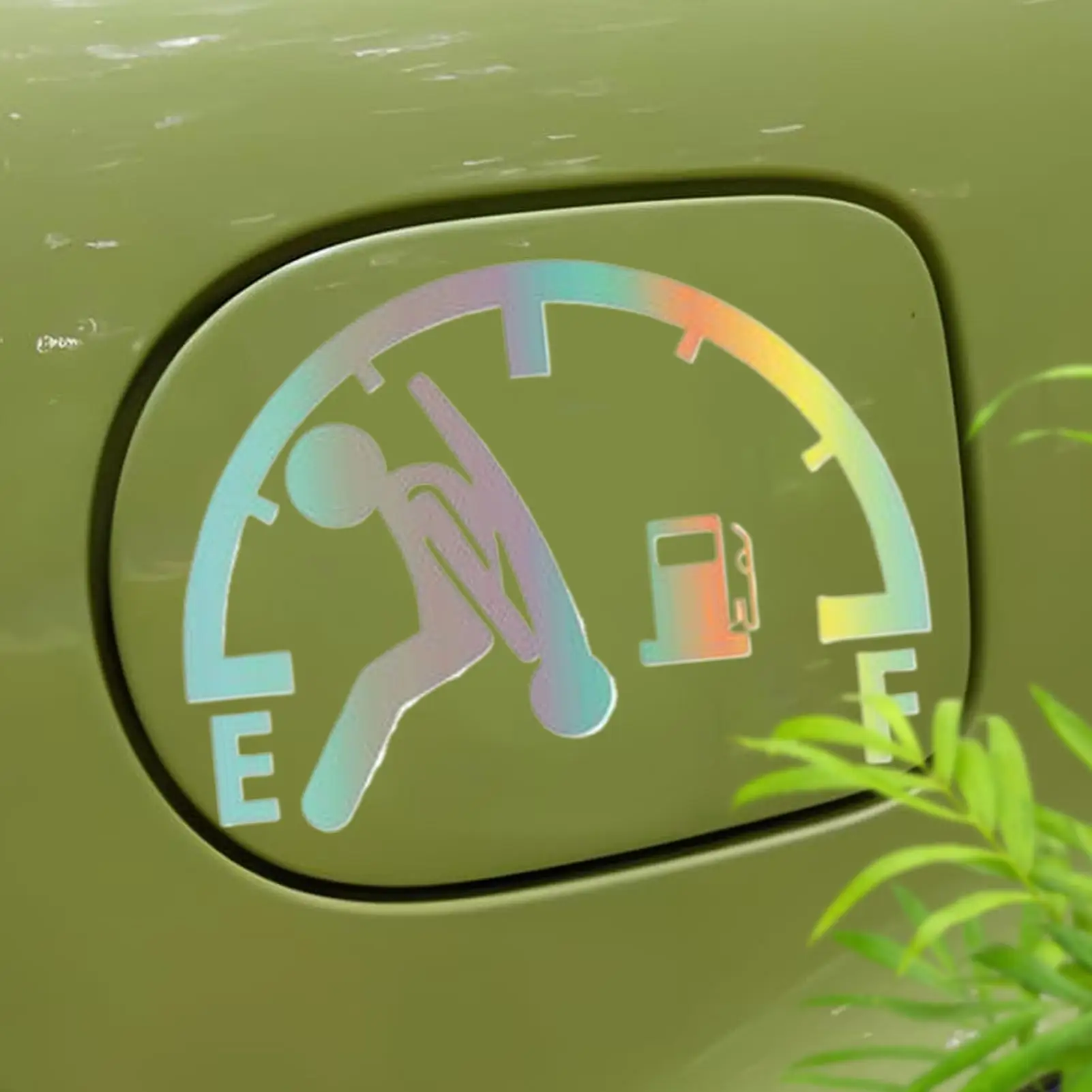 

Наклейка для автомобиля, светоотражающая забавная наклейка на крышку бака автомобиля, водонепроницаемый знак с высоким потреблением газа для наружной крышки бака, стены ноутбука