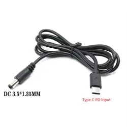 USB Type C to 5V 9V 12V 1A 2A 3A DC 3.5x1.35mm Power Bank PD Adapter Cable For Laptop CCTV Camera,Wireless WIFI Router,LED Light