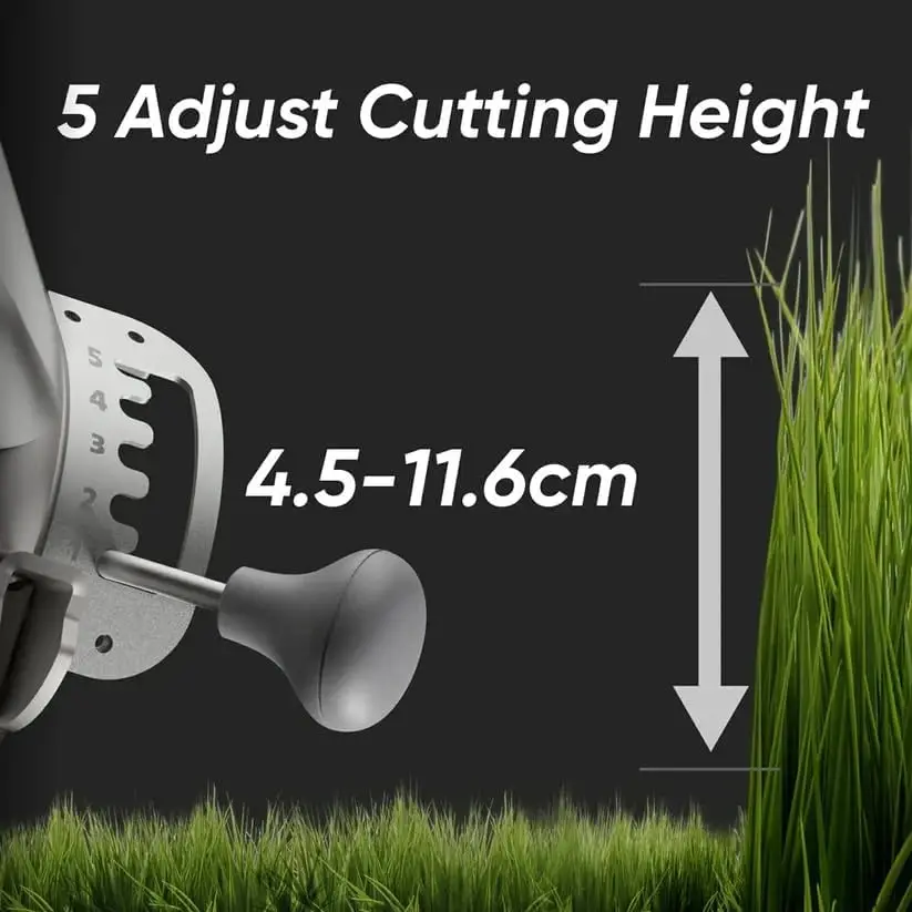 جزازة العشب بجهاز التحكم عن بعد S1 2WD 56V12Ah، جزازة العشب RC متعددة الوظائف مع ارتفاع القطع 1.8-4.6 بوصة 21 بوصة حقيقي #3