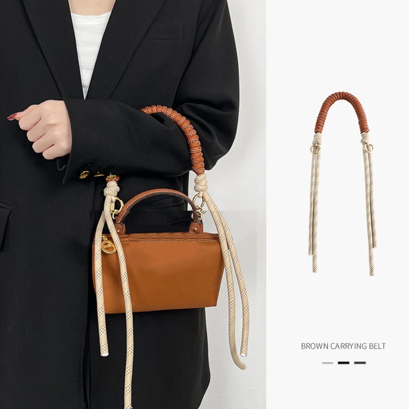 Woven Braid Strap Bag Strap Mini Bag Woven Strap Bag Transformation Bag Accessories Short Strap Handbags Shoulder Strap Nylon