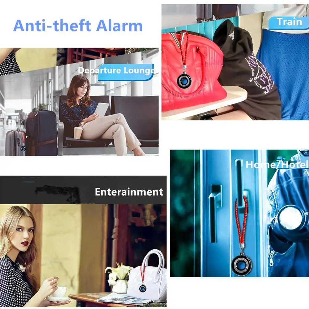 Portable Laser Hidden Camera Finder Anti Spy Camera Detector Anti-Theft Vibration Alarm for Personal Safe Security Protection