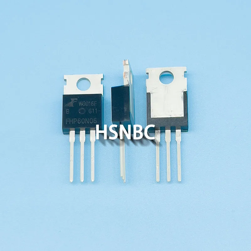 10Pcs/Lot FHP60N06 60N06 FHP60N06B TO-220 60V 60A MOSFET N-channel Power Transistor 100% New Original