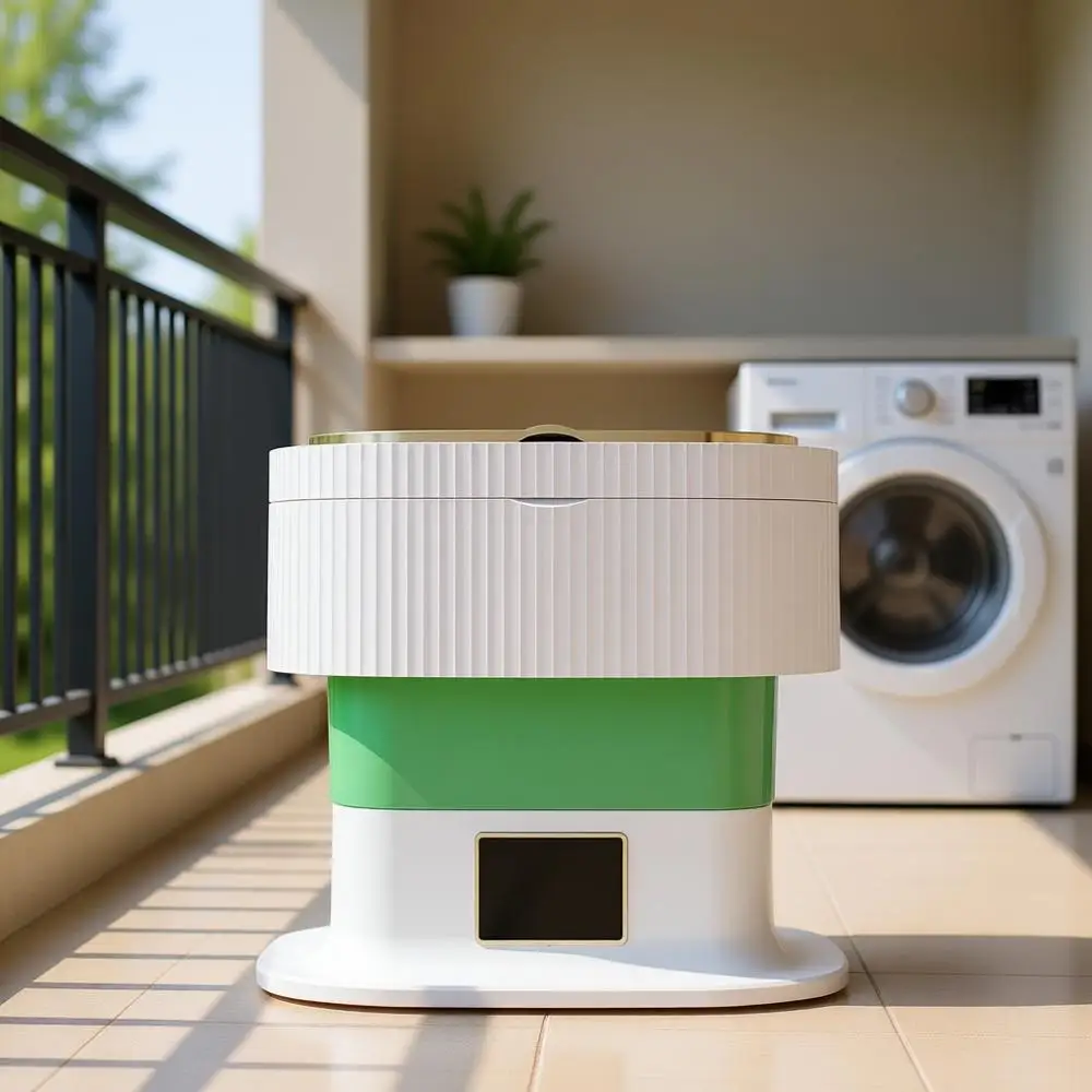 

Портативная мини-стиральная машина на 16 л с 3 режимами глубокой очистки – для компактной стирки или нижнего белья