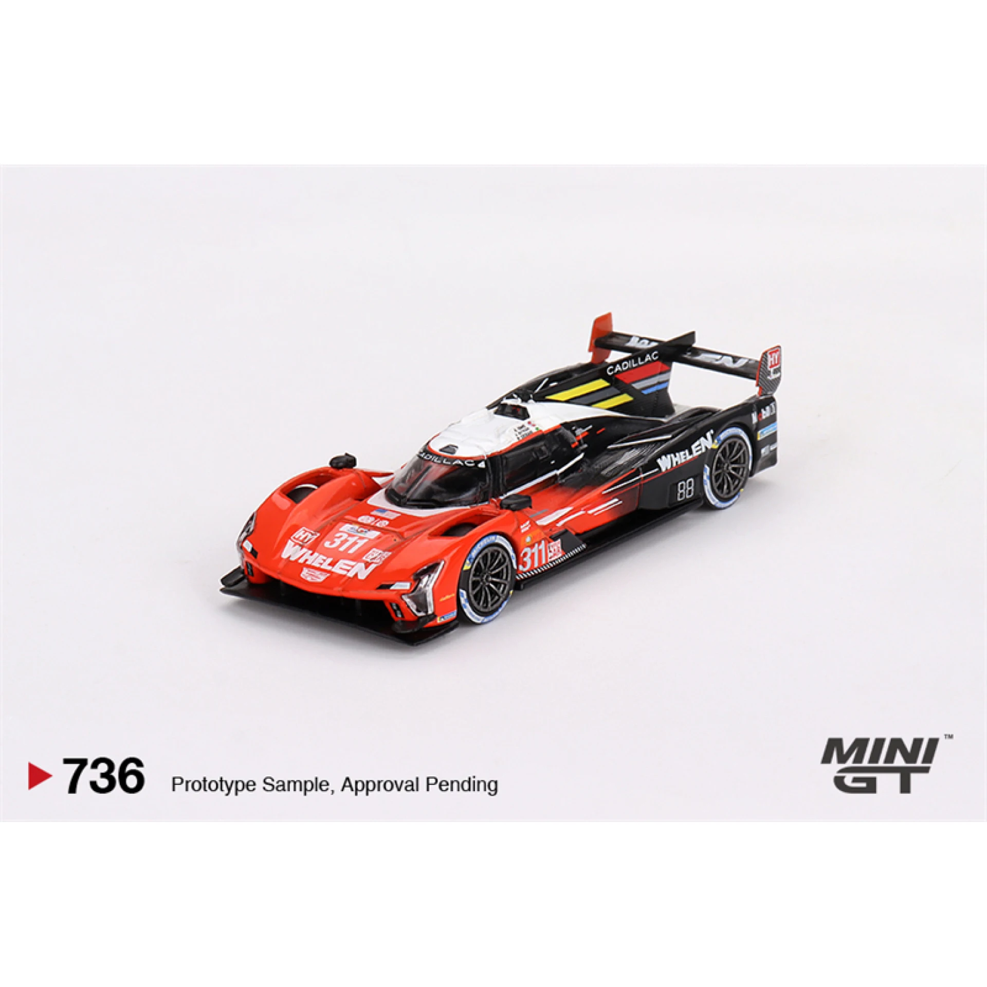 MINIGT 1:64 Model samochodu zabawkowego Cadil V-Series.R # Pojazd sportowy 311 Action Express Racing Alloy # MGT00736