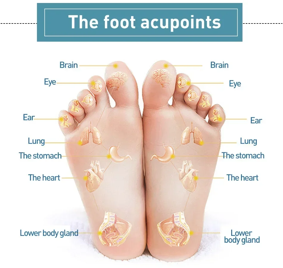 10pcs Detox Foot Patches Pads Body Toxins Feet Slimming Cleansing HerbalAdhesive Foot Care