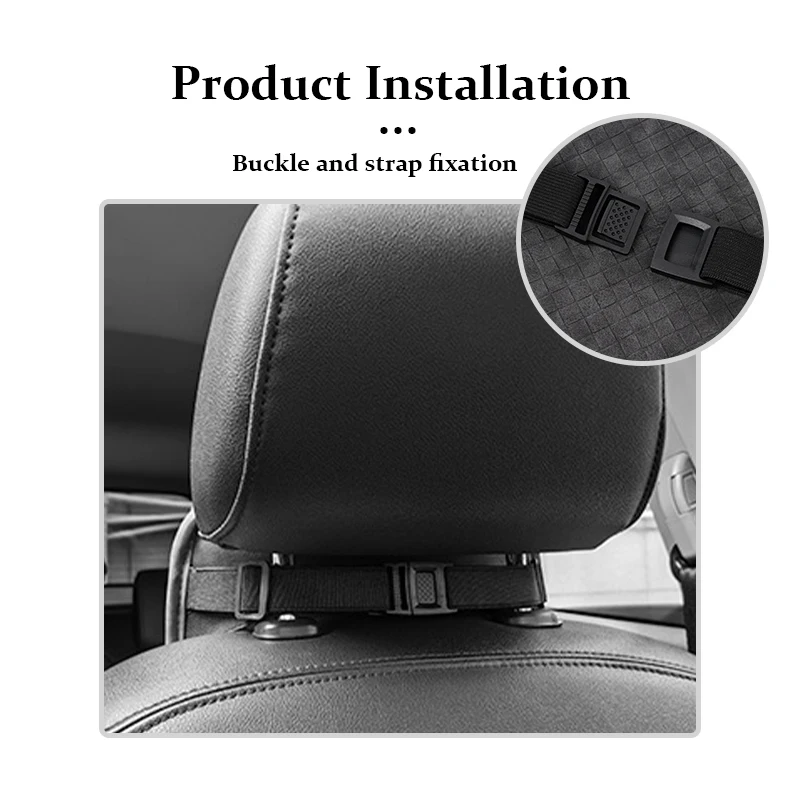 Car Seat Back Hanging Tissue Box Paper Drawer Storage Organizer For Hyundai N Line Tuscon NX4 I20 I30 I10 Sonata Elantra view 2