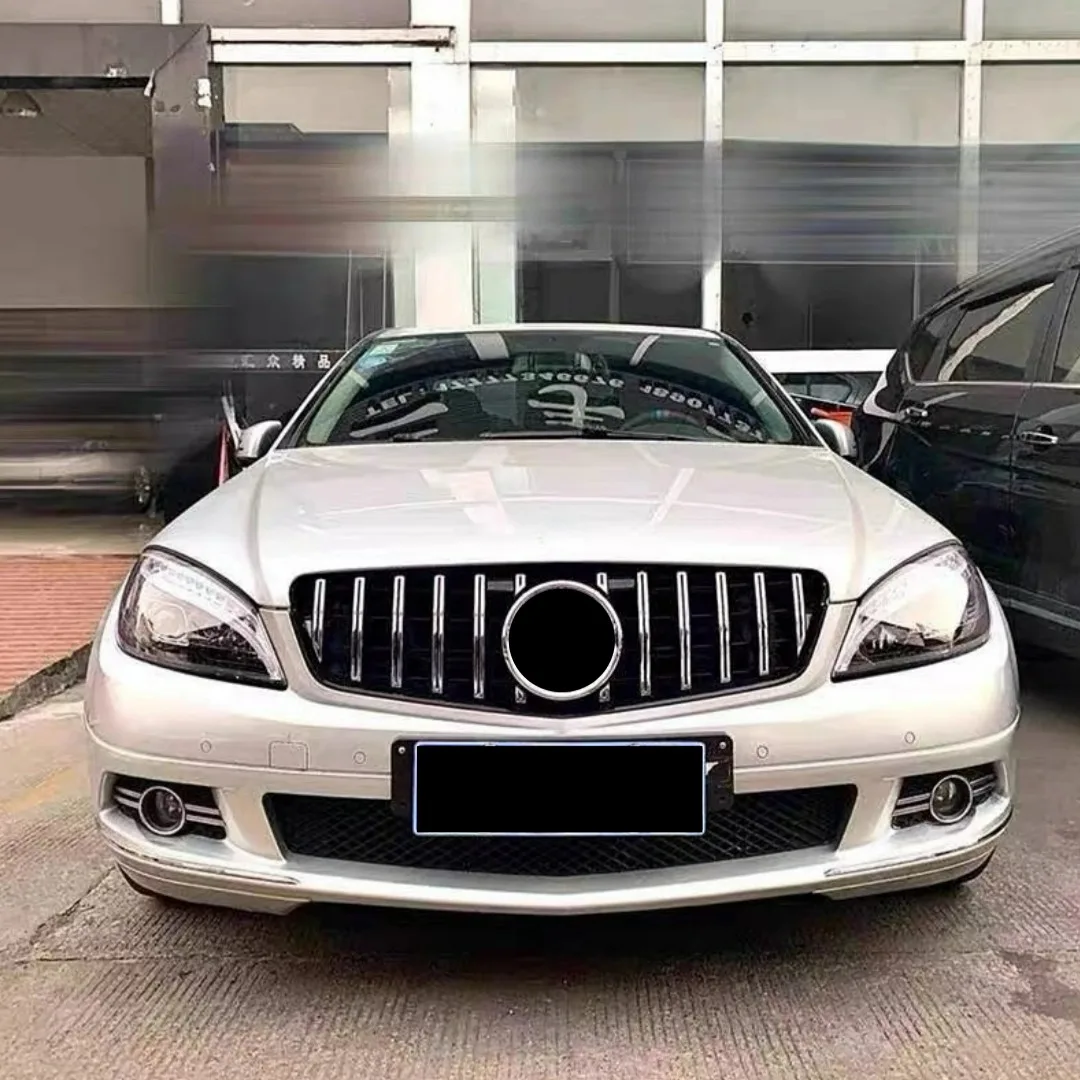 Upgrade Front Bumper Inlet Grille Racing Grill Mesh Tuning For Mercedes Benz C class W204 C204 Coupe C43 2007-14 C200 GT Style view 4