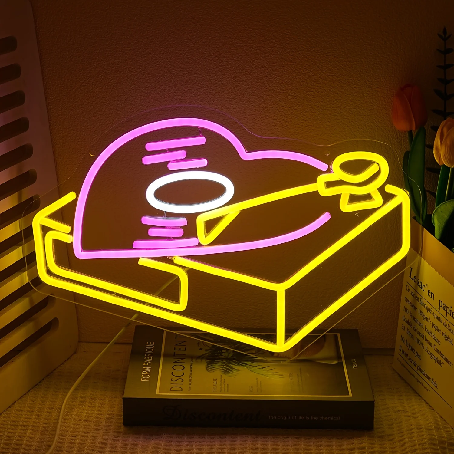 

Магазин записей Love Neon Sign USB с регулируемой яркостью Светодиодный неоновый свет для спальни Концертный зал Бар Клуб Вечеринка Свадебное украшение Подарок на день рождения
