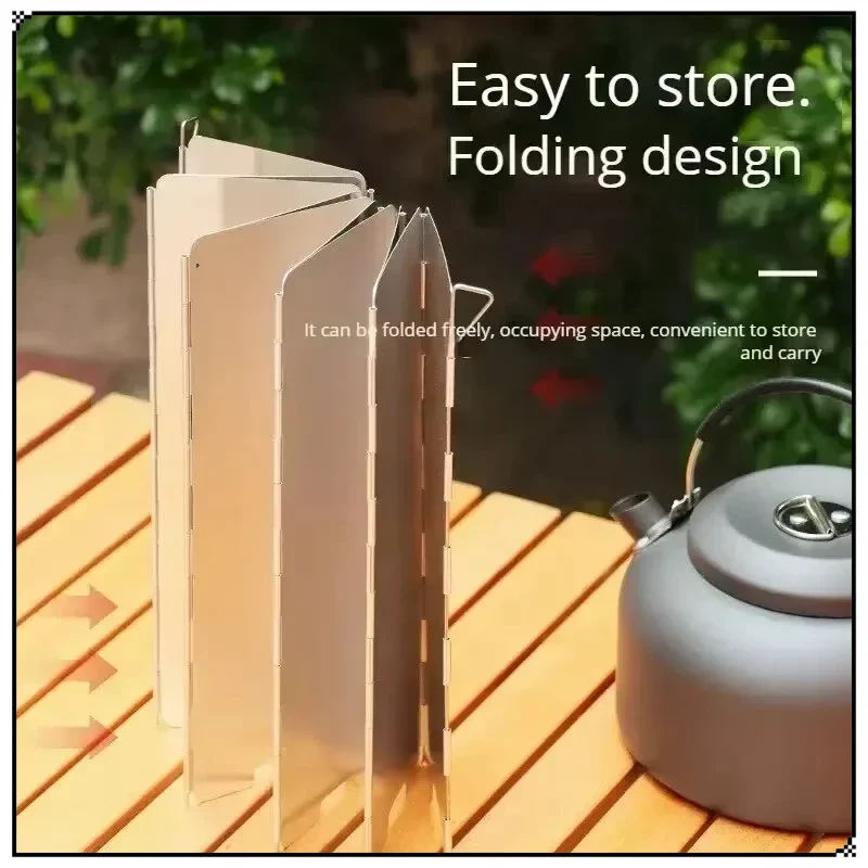 

New Outdoor Gas Stove Ultra Light Aluminum Alloy Windproof Thickened Folding Box Stove Windproof (8 Pieces)