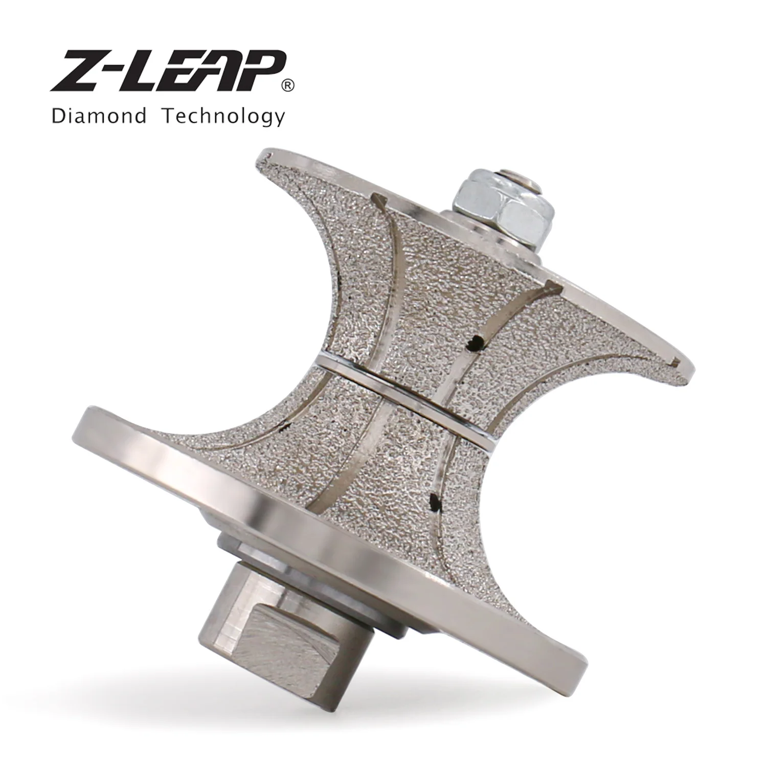 

Z-LEAP V50 Full Bullnose Diamond Hand Profiler,Diamond Vacuum Brazed Router Bit Wet UseFor Stone Granite Marble Edge