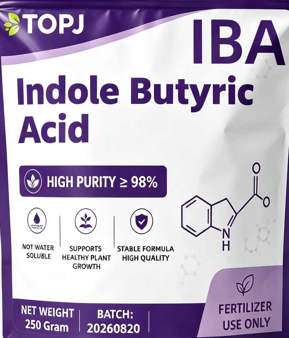 TOPJ 98% Indole Butyric Acid IBA Powder, NOT WATER SOLUBLE, Fertilizer Raw Material, Supports Healthy Plant Growth