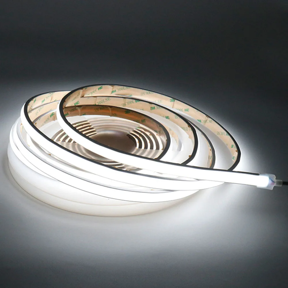 5m IP68 Waterproof COB Neon LED Strip Lights 24V RGB 576Leds Single Color 528Leds Flexible Silicone Rope Tape 3000K 4000K 6000K