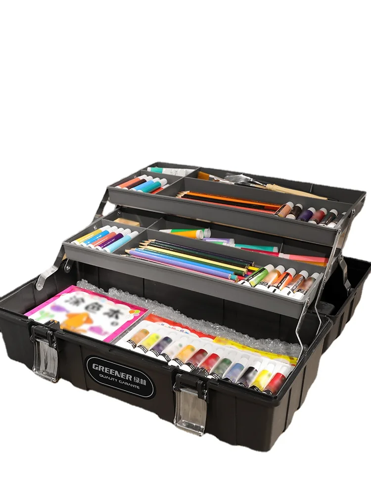 

Yy Household Hardware Storage Box Painting Tools Multi-Functional Portable Painting Box