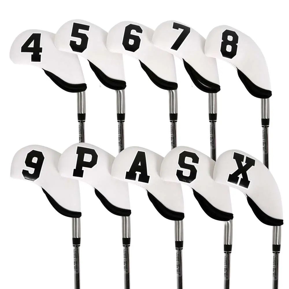 Accessories With Number Design Iron Wedge Protector Golf Iron Headcover Golf Head Cover Golf Iron Covers Set Protector Case