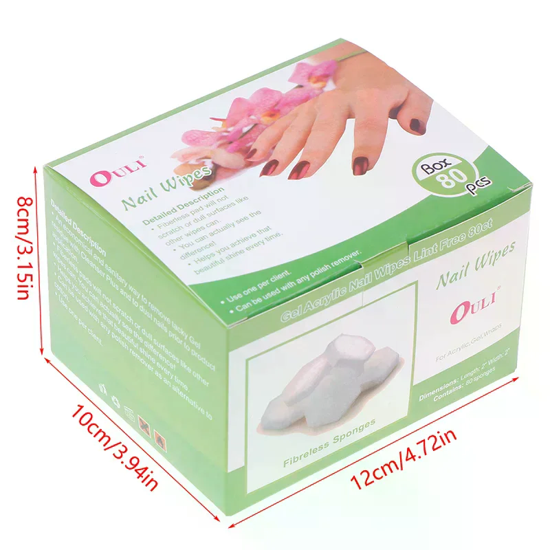 80 pçs pintura remoção esmalte hexágono esponjas de unhas buffer arquivos mudar cor arte do prego gel polonês manicure ferramentas