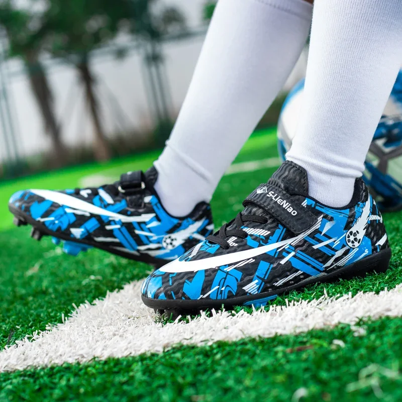 Cheap Kids Soccer Sneakers For Children Futsal Shoes 2024 Training Outdoor Non-slip Football Boots Boys\' Sports Shoes Size 28~39