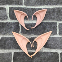 Halloween Cosplay Latex Fairy Angel Elf Ears Masquerade Party Costumes Halloween Party Decoration Supplies Photo Props Kids Gift