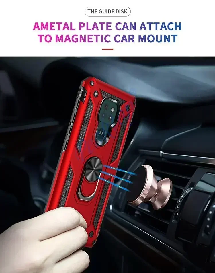 Rüstung stoß feste Hülle für Motorola Moto G9 Spiel G9play G 9 Spiel Militär Drop Schutz magnet Auto halter Ring Fall Abdeckung