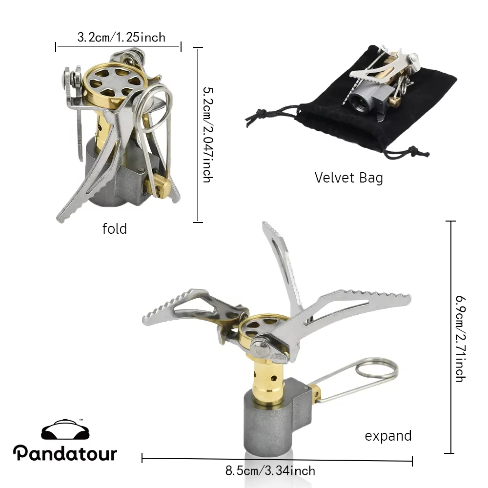 Portable Mini Foldable Outdoor Gas Stove, Compact Camping Burner for Picnic Survival Cooking gallery 5