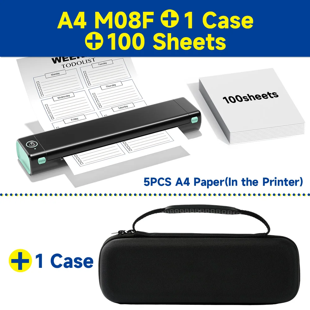 Tattoo Stencil Transfer Printer Machine M08F Tattoo Printer Portable Thermal Stencil Maker for Photo Drawing Printing Copier