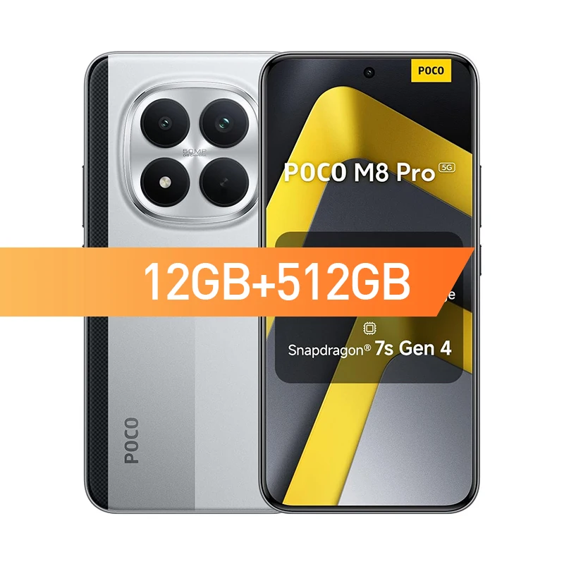 Mobile Phones POCO M8 Pro 5G Global Version Snapdragon 7s Gen 4