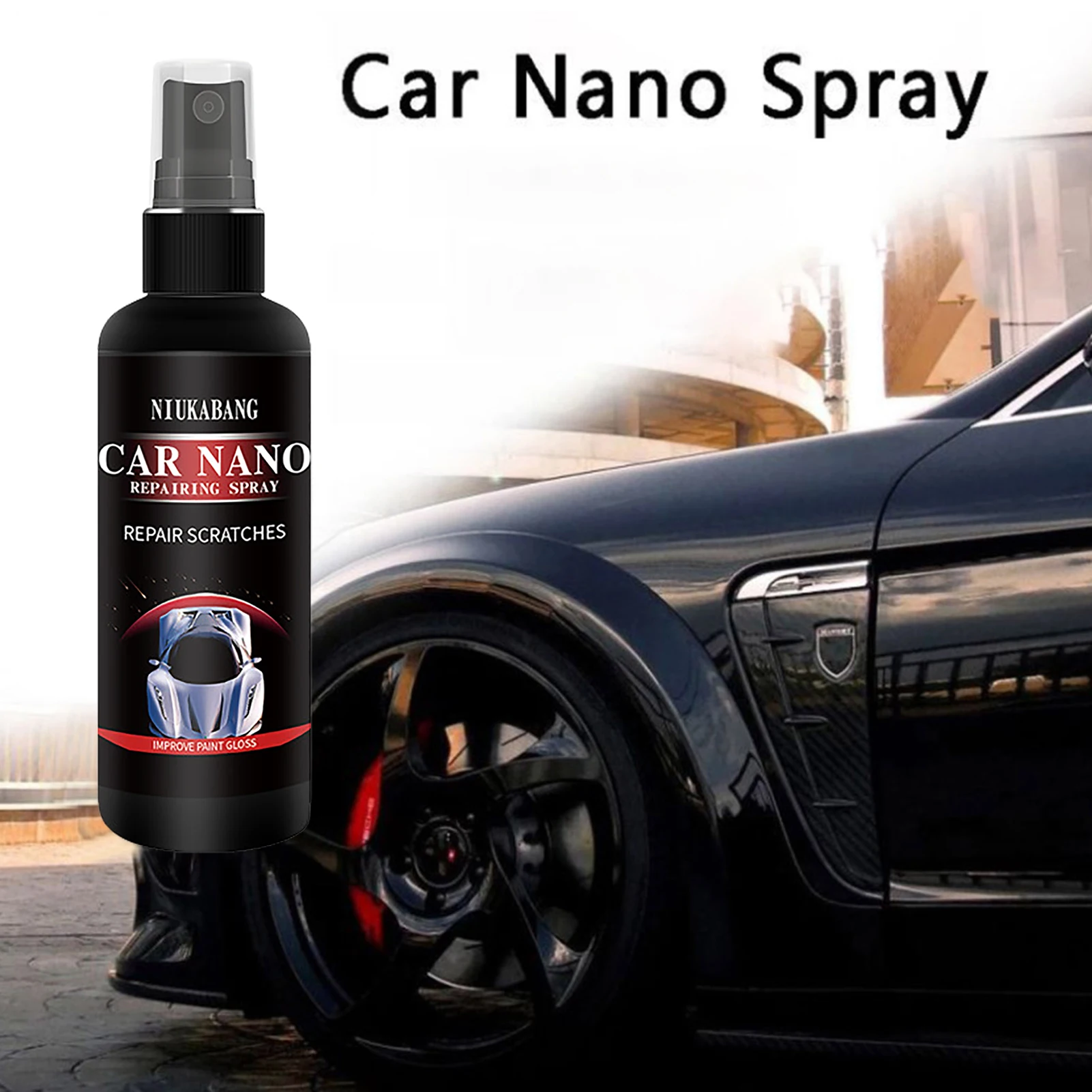 50/100ml Nano Car Scratch Removal Spray Repair Car Detailing Ceramic Coating Glass Plated Crystal Car Polish Paint Care