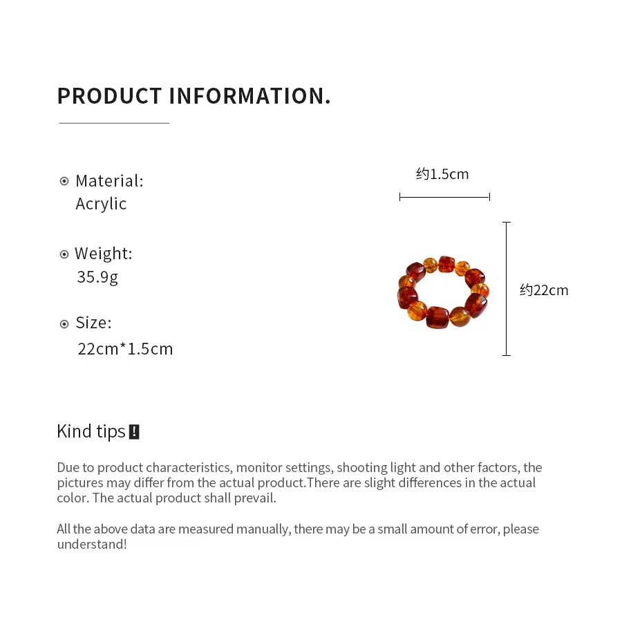 الاكريليك غير النظامية مربع جولة الخرز سوار للنساء الرجال هندسية اليدوية خمر أساور واسعة زوجين مجوهرات Pulsera V