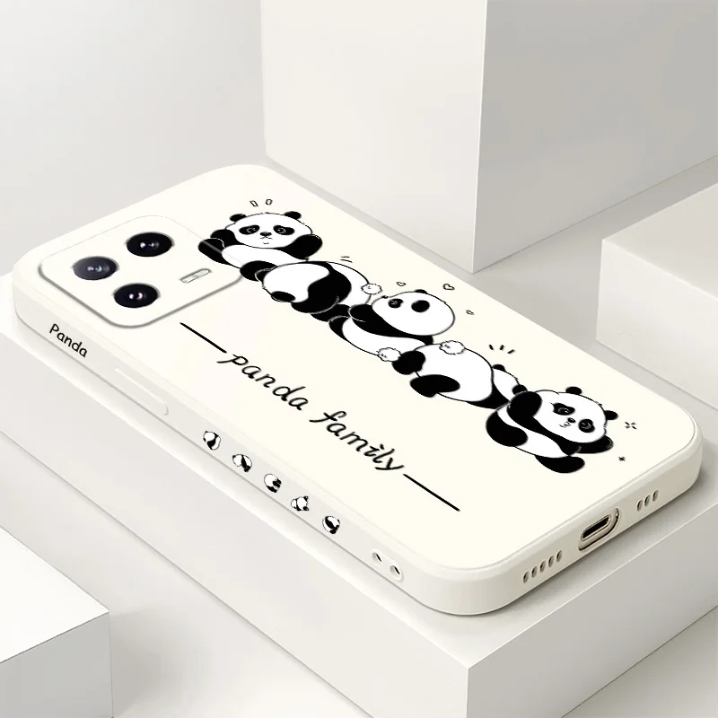 Frantic الباندا جراب هاتف ل Xiaomi Mi 15 14 14T 13 13T 12 12X 12T 12S 11 11T 10 10T 9 9T Pro Lite غطاء سيليكون سائل #2